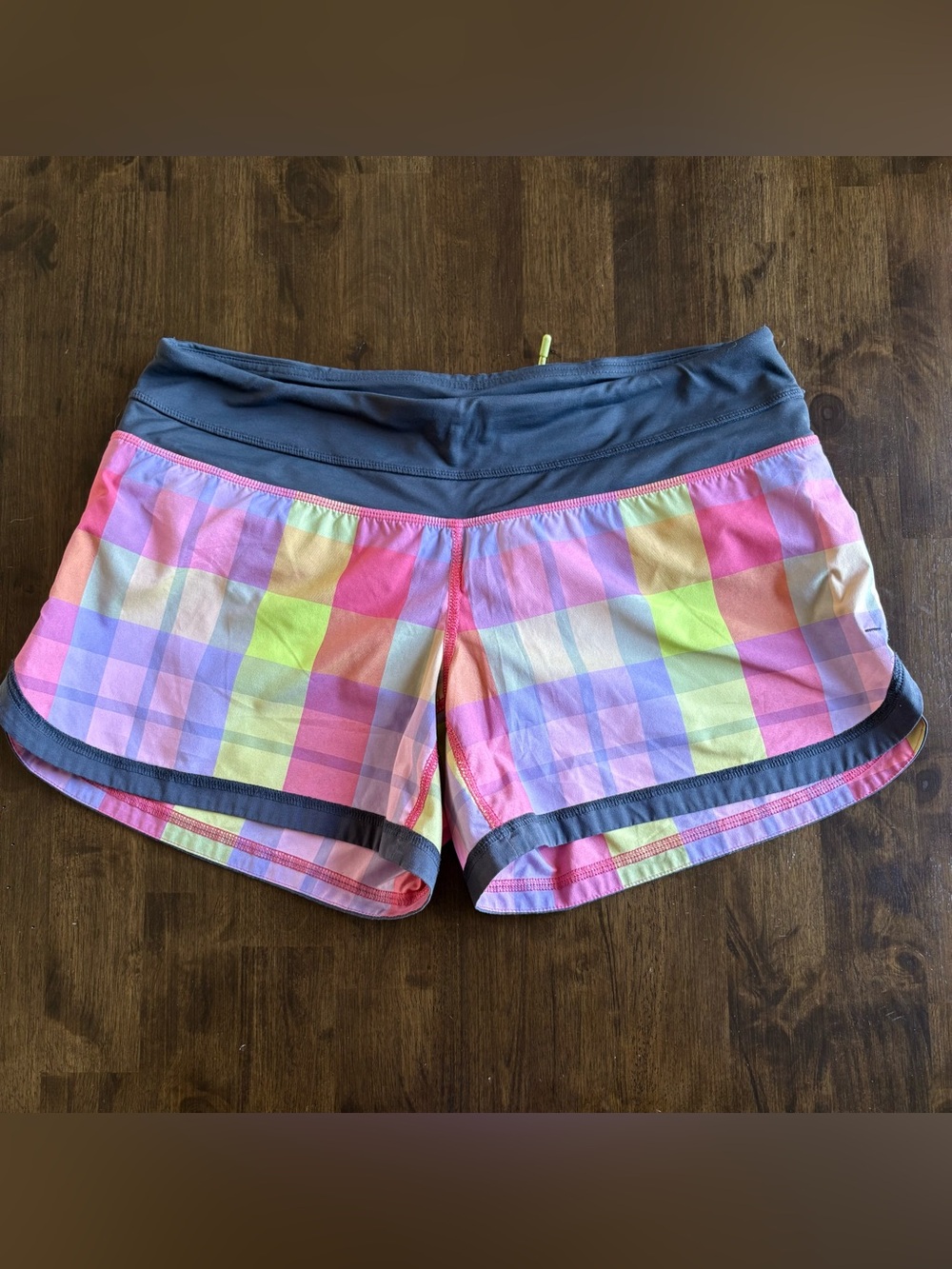 Lululemon Speed Short (Sea Check Multi / Plum) – Vintage Plaid Athletic Running